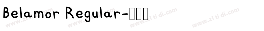 Belamor Regular字体转换